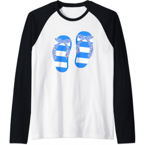 Patriotic Flip Flops Summer Vibes July 4th Stars & Stripes T-Shirt