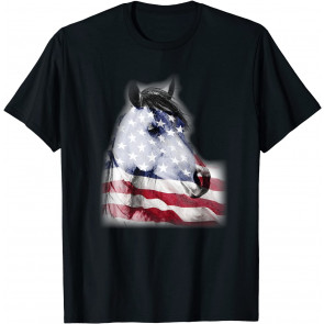 Patriotic Horse Head T-Shirt
