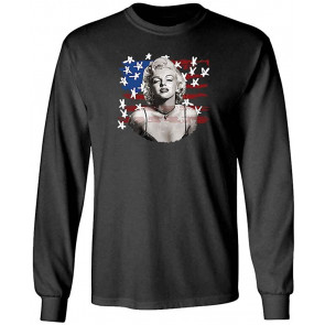 Patriotic Marilyn Stars And Stripes - USA Flag - T-Shirt