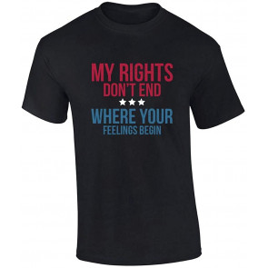 Patriotic My Rights Your Feelings 2nd Amendment T-Shirt