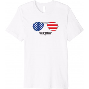 Patriotic Sun Glasses Flag Fill T-Shirt