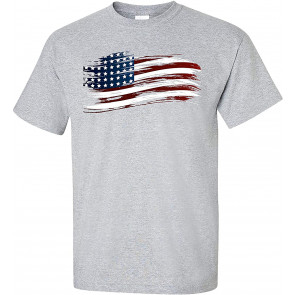 Patriotic Tattered American Flag T-Shirt