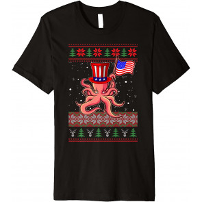 Patriotic Ugly Christmas  T-Shirt