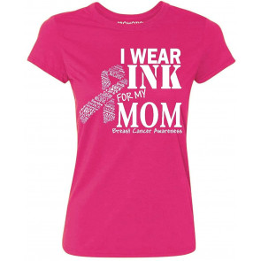 P&B I Wear Pink For My Mom Breast Cancer Awareness  T-Shirt
