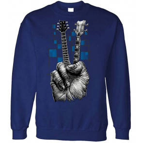 Peace Fingers Guitar - Don't Fret Hands - Fleece Sweat T-Shirt