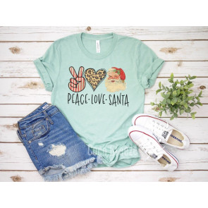 Peace Love Santa T-Shirt