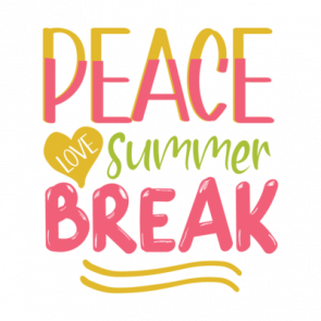 Peace Love Summer Break 01 T-Shirt