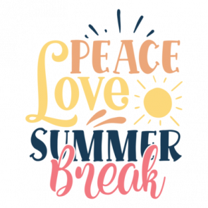 Peace Love Summer Break 01 T-Shirt