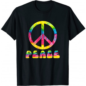 Peace Sign Tie Dye Colors T-Shirt