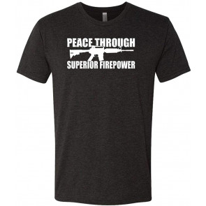 Peace Through Superior Firepower Gun Rights T-Shirt