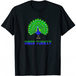 Peacock Disco Turkey Vintage T-Shirt