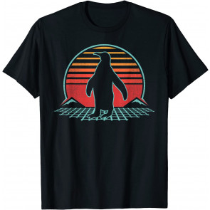 Penguin Retro Vintage 80s Style Animal Lover Gift T-Shirt