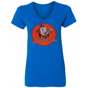 Pennywise Clown Tiny King Womens Vneck T-Shirt