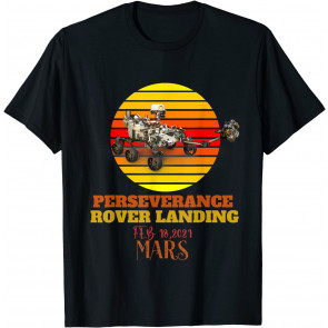 Perseverance Rover Landing Mars 2021 Retro Vintage T-Shirt