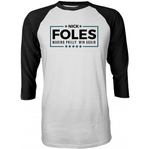 Philadelphia Making Philly Win Again Nick Football Fans Men's Quarter Sleeve T-Shirt