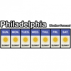 Philadelphia Weather Forecast  Its Always Sunny In Philadelphia Tshirt