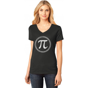 Pi Day Math Nerd Geek Pi Day V Neck Women T-Shirt