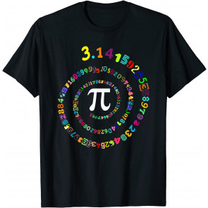 Pi Spiral Novelty Pi Day T-Shirt