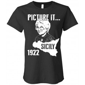 Picture IT - Sicily 1922 - Ladies Cotton T-Shirt