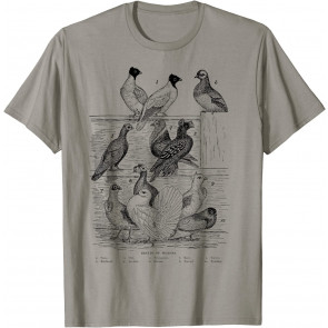 PIGEON Vintage Breeds Of Pigeons Gift For Pigeon Lover T-Shirt