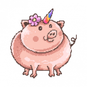 Piggycorn Cute Retro Tshirt