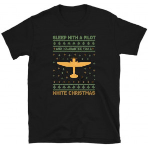 Pilot Airplane Ugly Christmas  Knit Gift T-Shirt