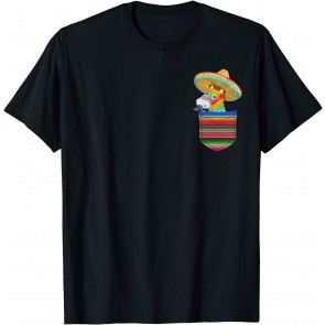 Pinata Blanket Pocket Serape Mexican Fiesta Party T-Shirt