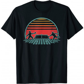 Ping Pong Retro Vintage 80s Style Table Tennis Gift T-Shirt