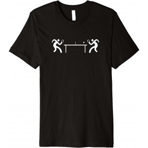 Ping Pong Table Tennis Stick Figures Pingpong Player T-Shirt