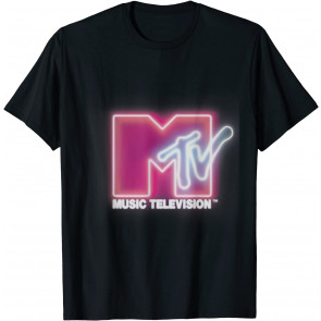 Pink Neon Logo T-  T-Shirt