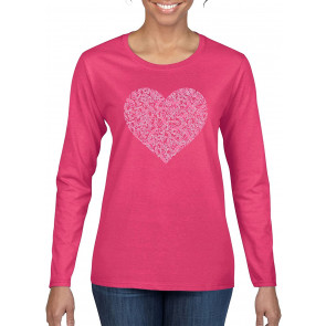 Pink Ribbon Heart Breast Cancer Awareness T-Shirt