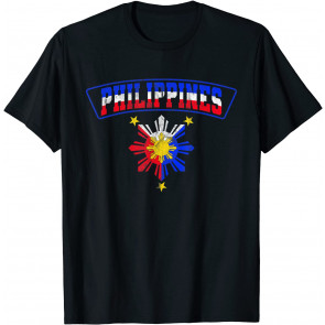 Pinoy Filipino Philippines Flag Sun Vintage Distressed T-Shirt