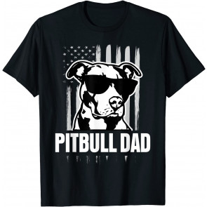 Pitbull Dad Mens  T-Shirt