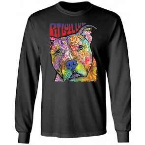 Pitbull LUV - Dean Russo Dog Modern Art - T-Shirt