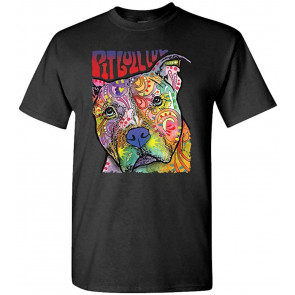 Pitbull LUV - Dean Russo Dog Modern Art - T-Shirt