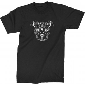 Pitbull Sugar Skull Day Of The Dead T-Shirt