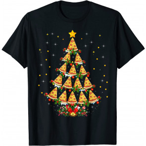 Pizza Fast Food Lover Xmas Gift Pizza Christmas Tree T-Shirt