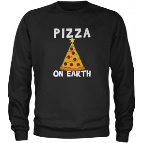 Pizza On Earth Christmas Tree T-Shirt