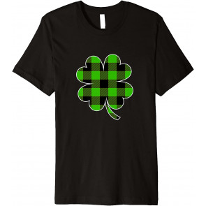 Plaid Shamrock  T-Shirt