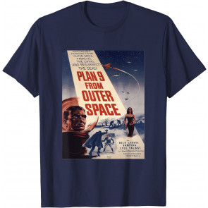 PLAN 9 FROM OUTER SPACE Sci-fi Sience Vintage Poster B Movie T-Shirt
