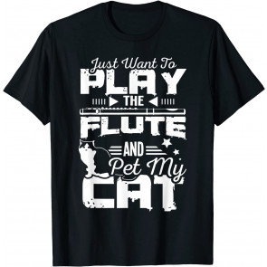 Play Flute And Pet My Cat T-Shirt