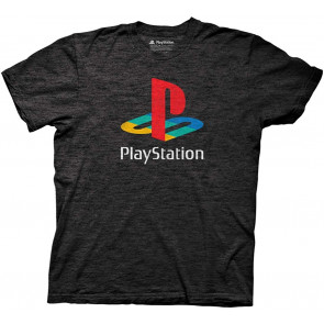 Playstation Distressed Retro Color Logo T-Shirt
