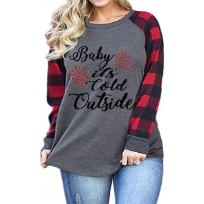Plus Size Baby It's Cold Outside Christmas T-Shirt