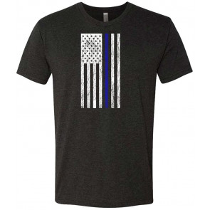 Police Lives Matter - Thin Blue Line - Tri-Blend T-Shirt