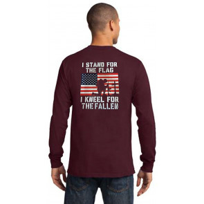Political I Stand For Flag Kneel For Fallen T-Shirt
