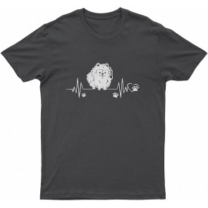 Pomeranian Heartbeat Pomeranian Lovely Dog Dog T T-Shirt