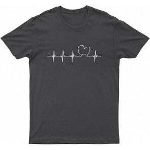 Pomeranian Pomeranian Dog Heartbeat Love  T-Shirt