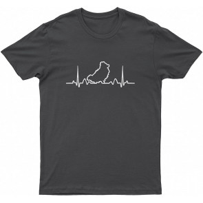Pomeranian Pomeranian Lovely Dog Heartbeat Dog T T-Shirt