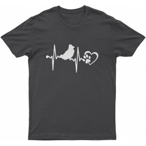 Pomeranian Pomeranian Lovely Dog Heartbeat T-Shirt