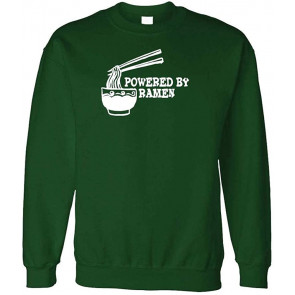 Powered By Ramen - Food Japanese Anime College - Fleece Sweat T-Shirt